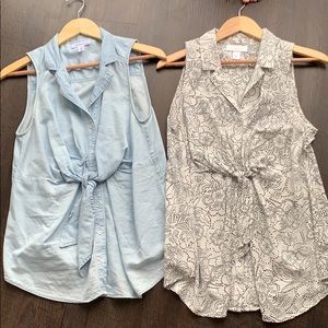 Maternity Shirts.  Set of 2.